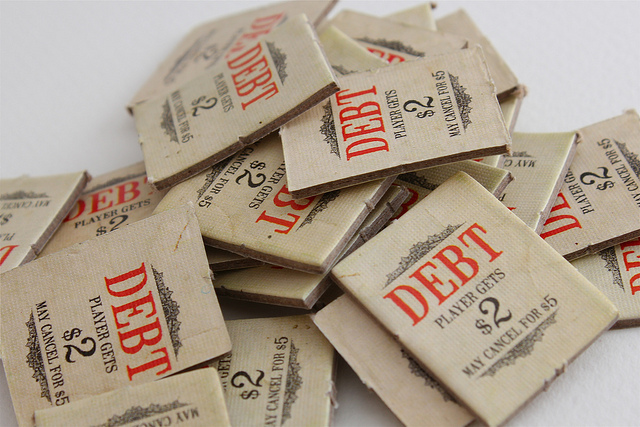 Pile of debt Pile of debt